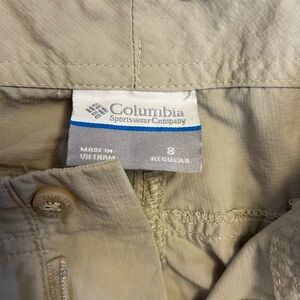 Vintage Columbia PFG Tan Pants with Changeable Leg Length